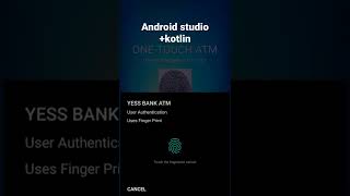 Fingerprint authentication module using Android studio kotlin✌✌ screenshot 5