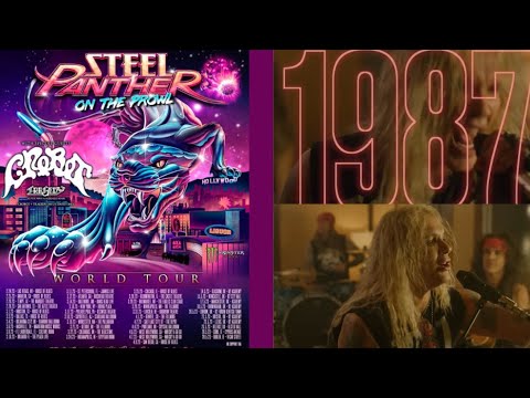 Steel Panther debut new song “1987“ w/ video off album “On The Prowl“ + tour dates