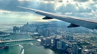 American Airlines Boeing 777-200 Landing at Miami International Airport (MIA)