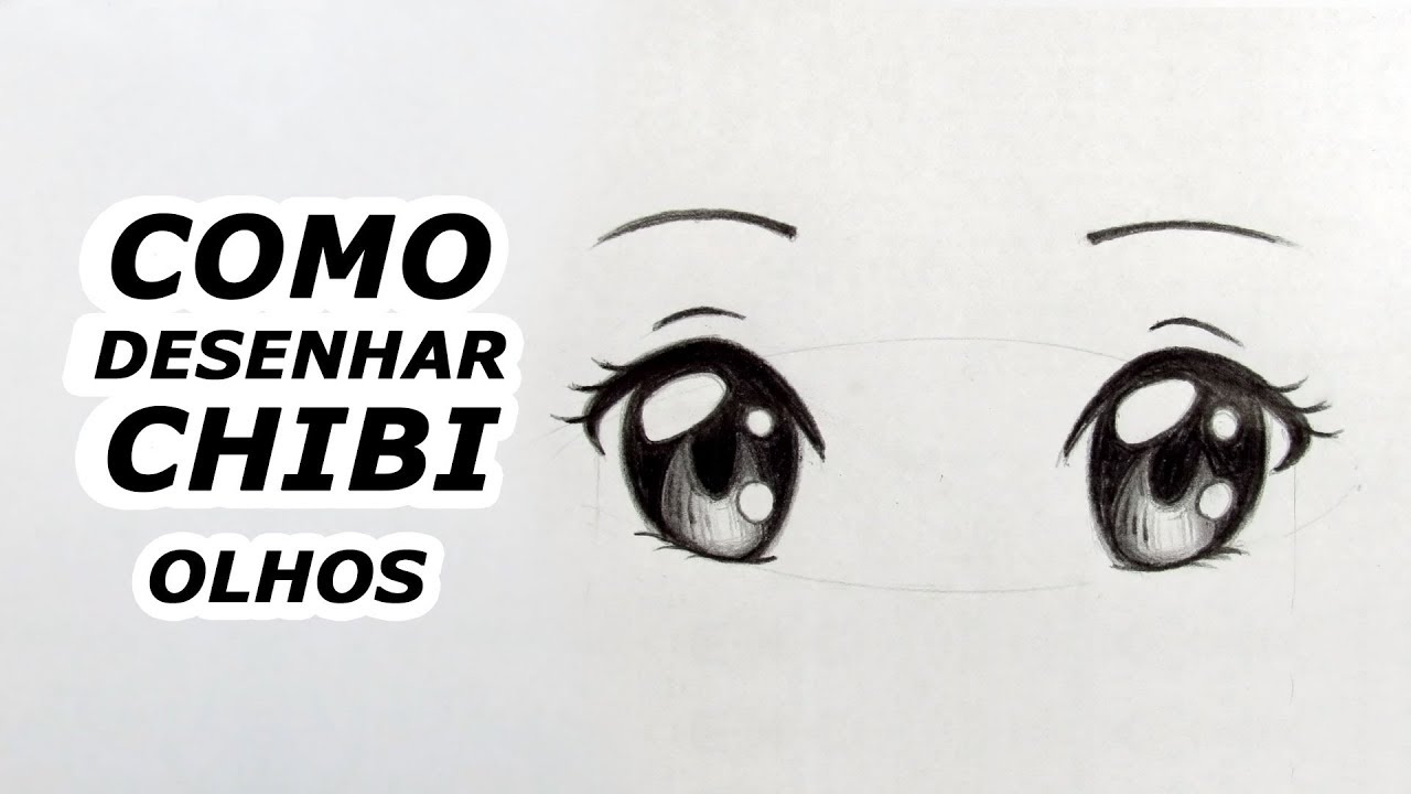 Iniciantes】Como desenhar o rosto de um personagem chibi【dicas de olhos e  cabelos também】