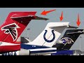 Top 10 Airplanes of the NFL l Best NFL Football Livery
