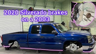 Big brake Upgrade On My 03 Silverado. 99-07 NBS (2020 4 Piston Brake Swap!!)