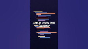 eenmaal schrijven, voor altijd gebruiken