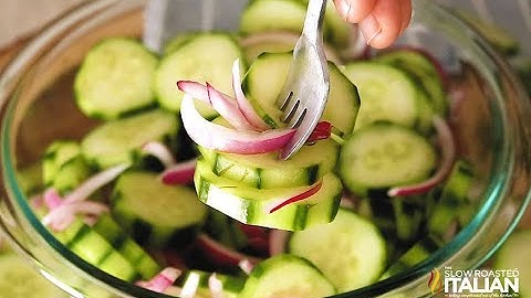 Cucumber Onion Salad with Vinegar