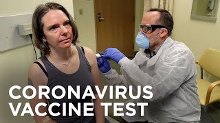 Coronavirus Vaccine Test Opens As American Volunteer Gets First Shot