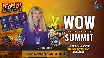 Anastasia  Sales Manager of Chiko Roko | Wow Summit 2023!