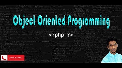 Object oriented programming (PHP) 07(constructor)
