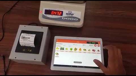 Wireless Scale, Wireless Printer and Android Mobile | Touch Screen Base Wireless Weight, Barcode