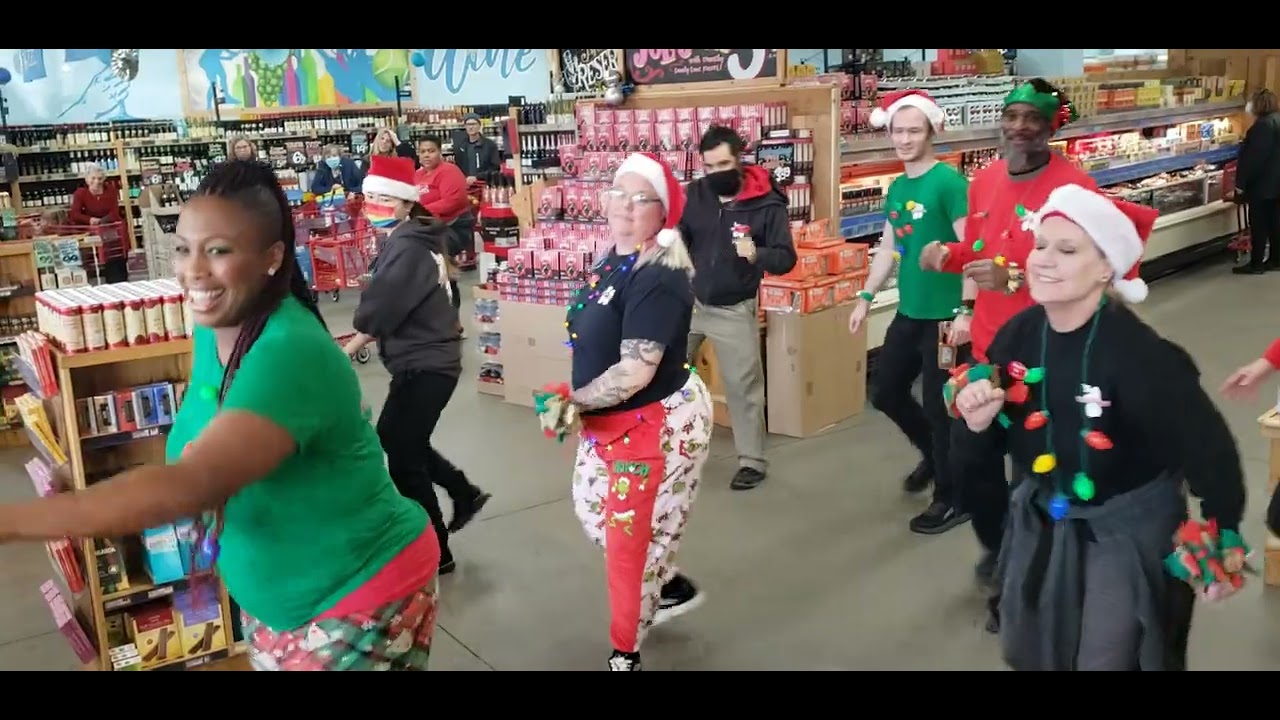 Chapel Hill Trader Joe's Holiday Dance Dec 2022 A different angle