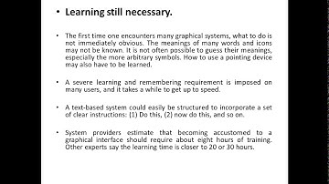 m16   Graphical Systems Advantages and disadvantages
