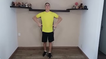 REMADA ALTA COM ELÁSTICO | EXERCÍCIOS COM ELÁSTICO | THERABAND | FAIXA ELÁSTICA | TREINO EM CASA