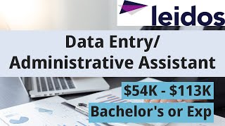 #WFH with Leidos | Administrative Assistant | $54K - $113K | APPLY TODAY! | Bachelor's or Exp