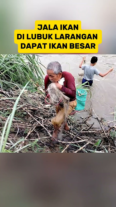 FISHING NET IN LUBUK LARANG CATCHES BIG FISH