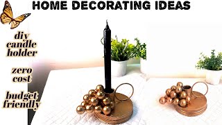 Candle holder diy | home decor ideas with waste material | diy craft ideas for home decoration