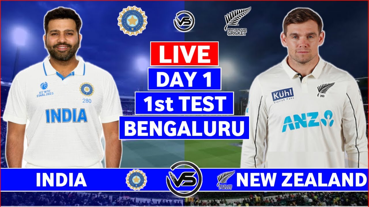 India vs New Zealand 1st Test Day 1 Live | IND vs NZ 1st Test Live ...