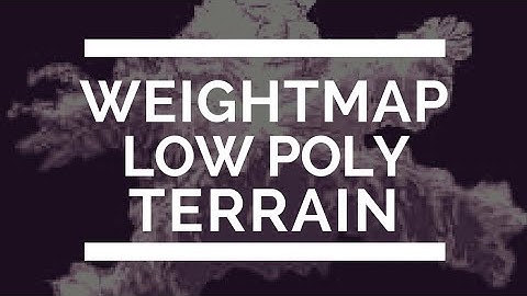 Weightmap Low Poly Terrain - UE4