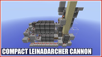 TNT Cannon Tutorial: Mini Leinadarcher Cannon [Insanely Compact] [10 Sand Stacking] [10+ Chunks]