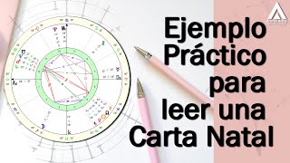 Practical example of reading a birth chart.