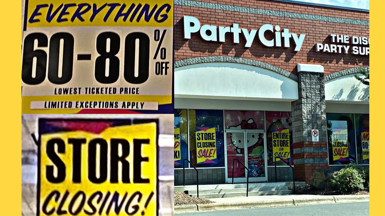 Going Out Of Business PARTY CITY YouTube