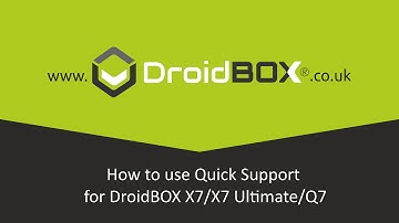 How to use Quick Support with DroidBOX X8-U / X7 / X7 Ultimate