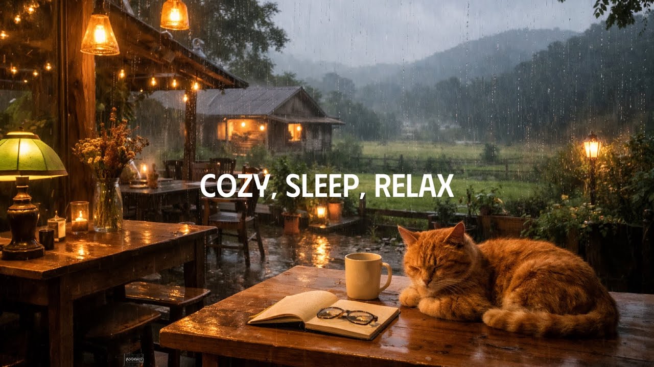 [10분후 검은화면] 잠 잘오는 빗소리 10시간☔Rain Asmr Sleep cozy