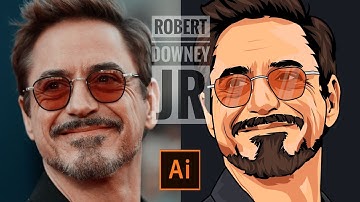 [Speed Art] Robert Downey Jr. Vector art | Adobe Illustrator
