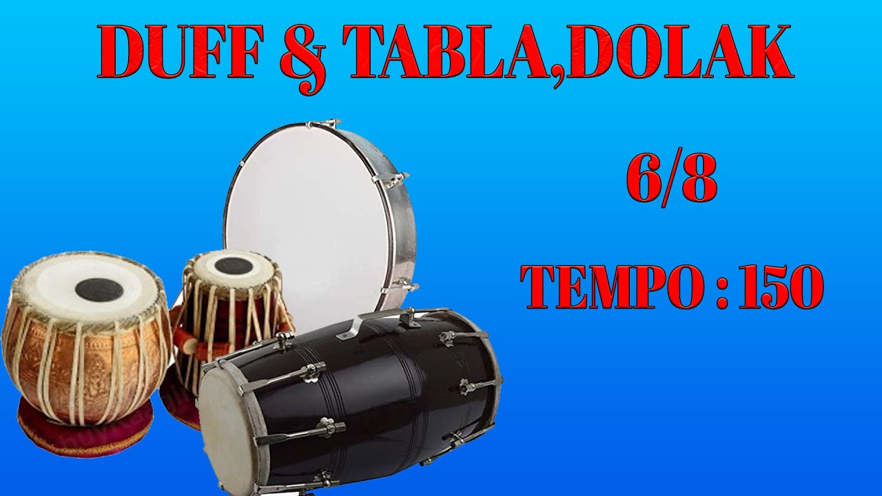 TABLA DOLAK DUFF 68  68 Tabla and Dholak beat music loop  JML Tv 