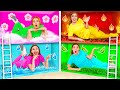 غرف سرية تحت السرير تحدي أربعة ألوان | لحظات مضحكة Crazy DO