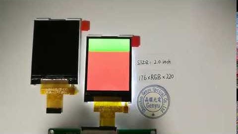 Genyu LCD Screen丨2.0 inch 176*220 TFT LCD Module Resolution Color