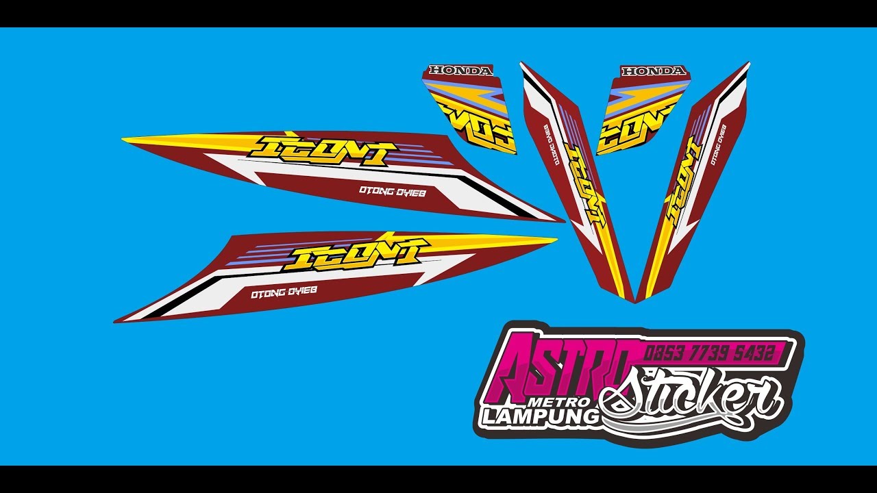 Desain Custom Striping Beat Karbu Icon Youtube