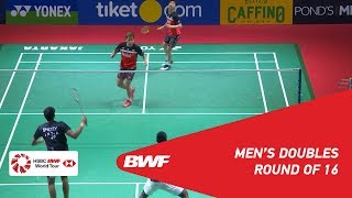 R16 | MD | GIDEON\/SUKAMULJO (INA) [1] vs.RANKIREDDY\/SHETTY (INA) | BWF 2019