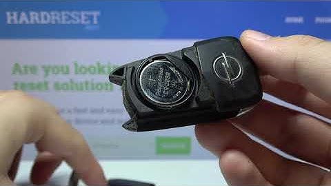 How to Change Battery in Opel Vectra Key Fob - Replace Opel Vectra Car Key Battery - Video Guide