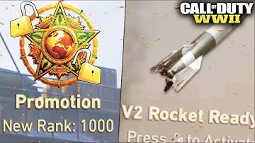 V2 ROCKET and CHROME CAMO UNLOCKS LEVEL 1000 (Reaction) - Call of Duty: WW2