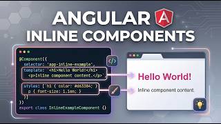 Inline Component in Angular 🔥 | Template & Styles Inline Explained