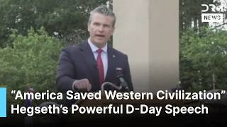 FULL SPEECH: Pete Hegseth Honors D-Day Heroes, Says America Saved Western Civilization | AQ1B Net Worth