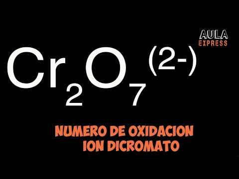 Video: ¿Cuál es el número de oxidación del cromo en el ion cromato CrO4 2?