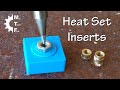 Hexagonal nuts as heat set (thermal) threaded inserts into 3D printing