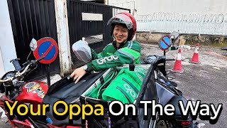 Korean Grab Rider in Malaysia Deliver Food to You