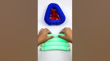 Very Relaxing Robot Pop tube POPS #asmr #satisfying #creative #poptubesound #diy #robot #asmrsouds