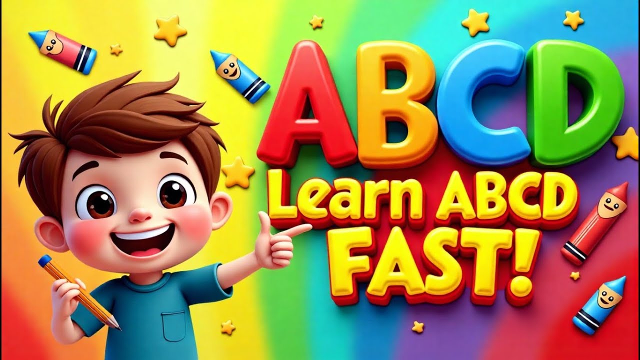 Fun ABCD Learning for Kids | Alphabet Drawing A to Z-1 - YouTube