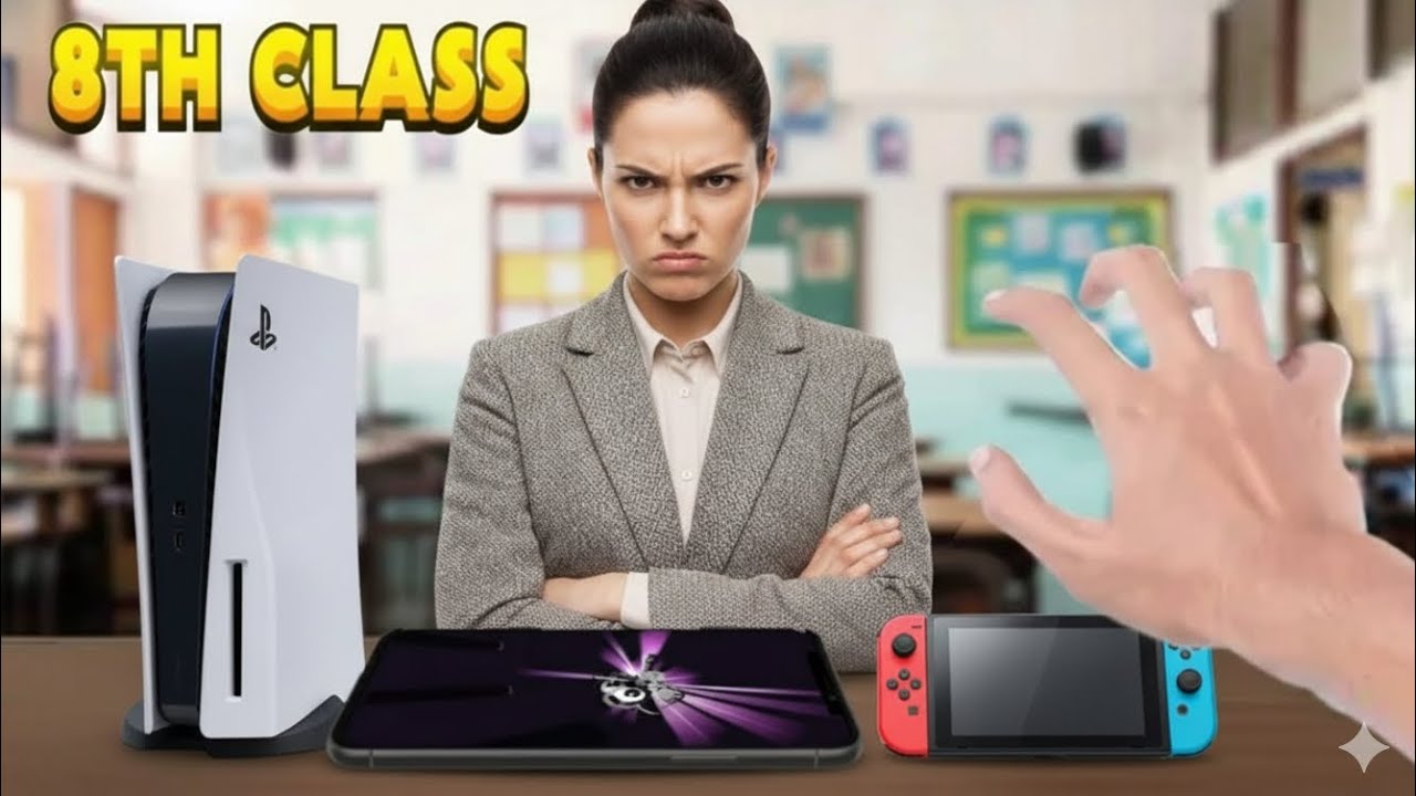 I brought illegal gaming items to school☠️