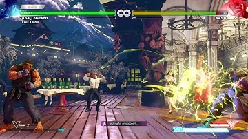 STREET FIGHTER V (BETA) Ryu hit confirm to Denjin