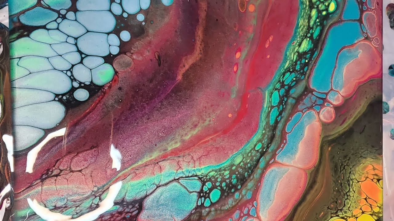Lots of Colored Cells Open Cup Pour! - YouTube