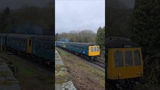 BR Class 122 Bubble Car W55001 & BR Class 104 M50455 & M50517 ELR Winter Warmer Diesel Running Day BR Class 122 Bubble Car W55001 & BR Class 104 M50455 & M50517 ELR Winter Warmer Diesel Running Day