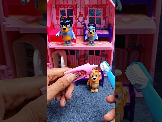 Satisfying with Unboxing & Review Bluey Playset Toy ASMR #toys #bluey #shorts