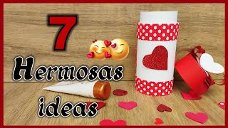 7 HERMOSAS IDEAS PARA VENDER O REGALAR / Manualidades con reciclaje / Crafts for Valentine