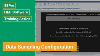 Famous EBPro HMI Software Training: Data Sampling Configuration Profile