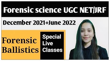 Special live class NTA NET 2022  [Forensic Science Live Stream]