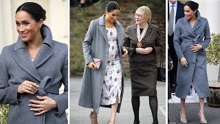 Pregnant Meghan dressed in a £834 Brock Collection dress as she visits Royal Variety by Royal Fab Four 3,912 views 5 years ago 1 minute, 12 seconds