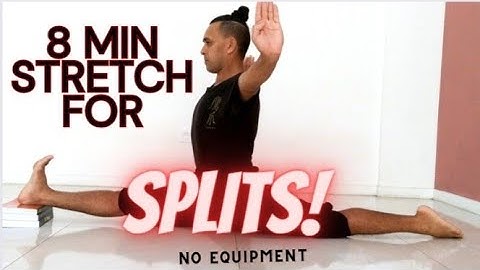 8 Min Stretch for Splits/how to get your front splits/ no equipment #flexibility #streches #fyp